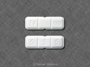 Pill Finder: TV 1003 5 5 5 White Rectangle - Medicine.com